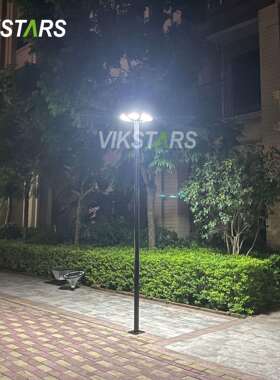 ED太阳VS-SGL-B能户外花L园灯雷达人体感应UFO圆形景观灯室明外照