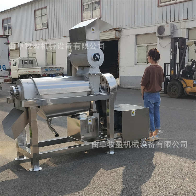 厂家直销工业水果螺旋榨汁机 大型菠萝凤梨破碎榨汁机 杨梅樱桃去
