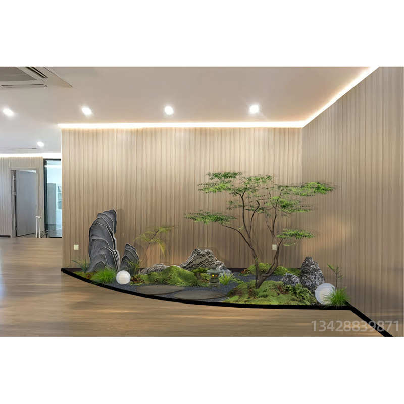 造景景观人造橱窗摆件假楼梯假植物下蕨类室内盆栽仿真装饰树绿植