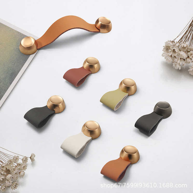 牛皮拉手现代简约北欧榻榻米衣柜门抽屉把手头层真皮拉手皮质防撞,住宅家具,拉手,淘宝优惠券,粉丝福利购,淘宝优惠卷