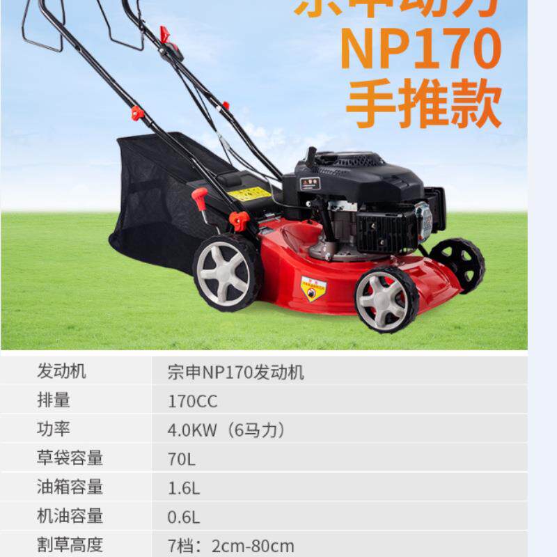 源头工厂手推式燃油割草机 小型燃油割草机园林绿化草坪管理机