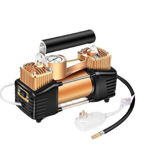 双缸220v充气泵自动家用高压便携气泵农用车拖拉机充气轮胎打气机