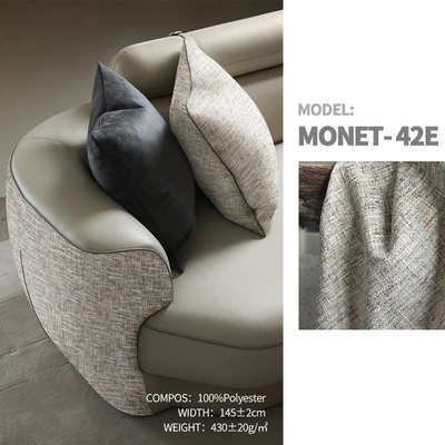 新款奶油空间莫奈彩雪尼尔系列志达纺织软床沙发装饰布料MONET
