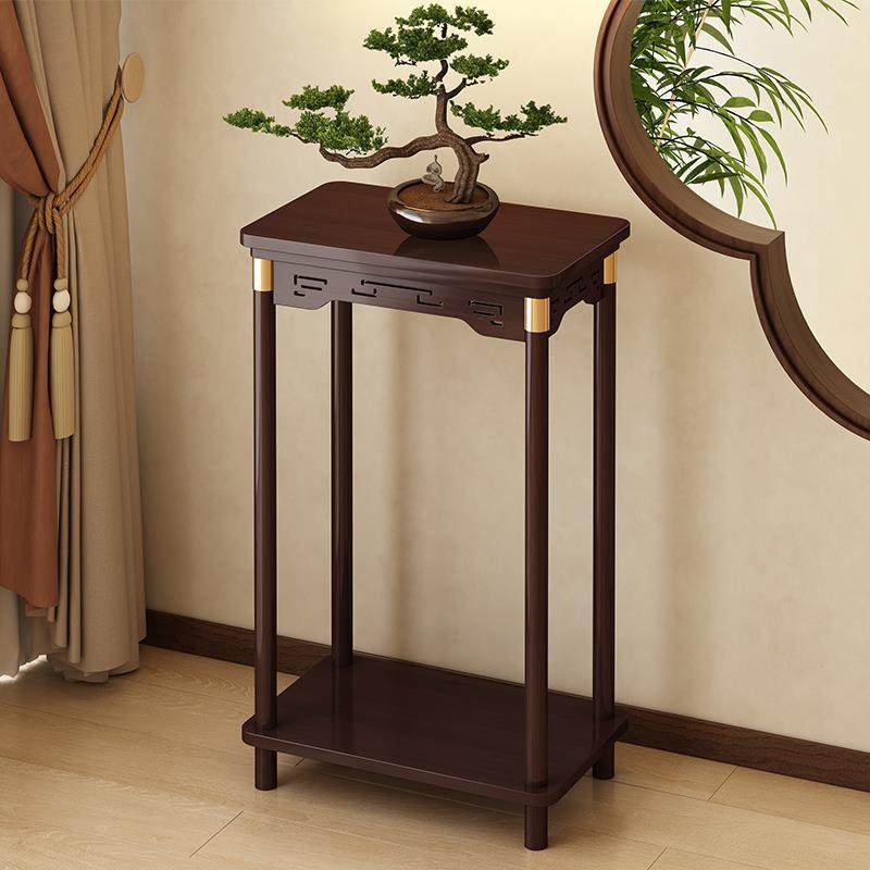 中式花架子客厅落地式置物架阳台2025新款实木花台室内多层花盆架