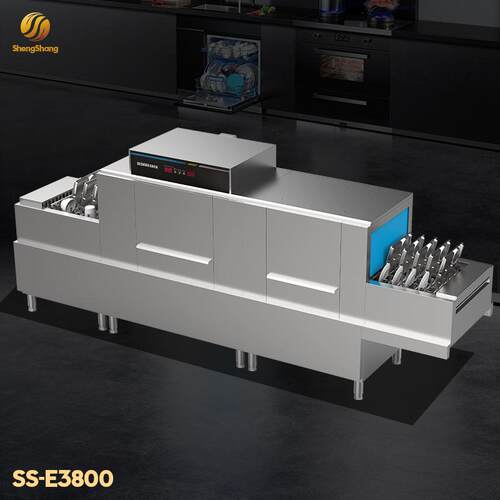 SS-E3800长龙式洗碗机商用大型餐饮饭店酒店全自动不锈钢耐用高效