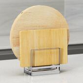 304不锈钢菜板架砧板架双格案板架锅盖架 厨房置物架收纳层架接水