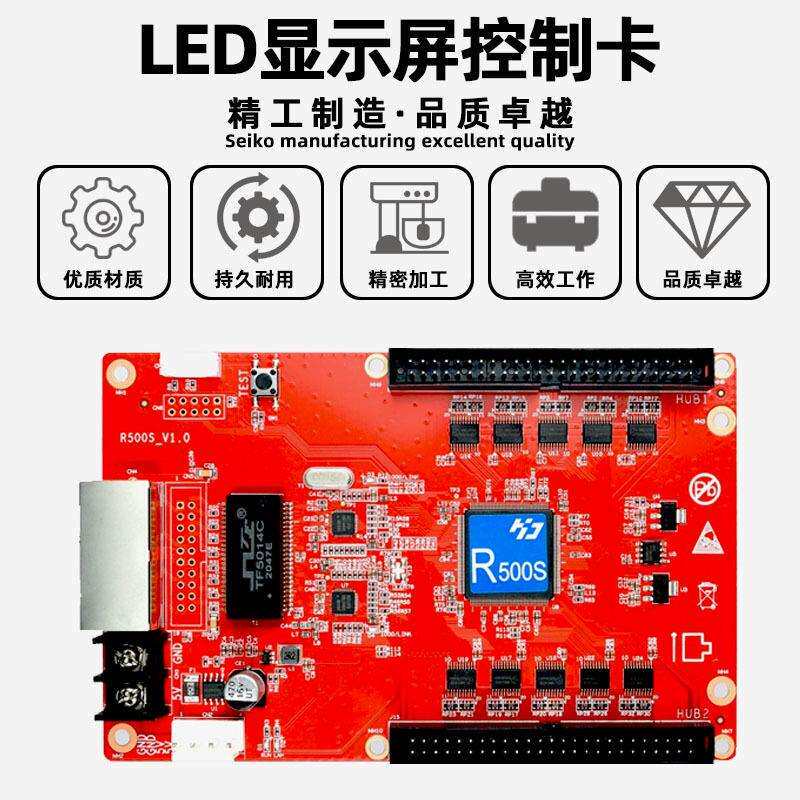 灰度科技HD-R500S全彩LED显示屏接收卡大屏幕电子广告视频控制主