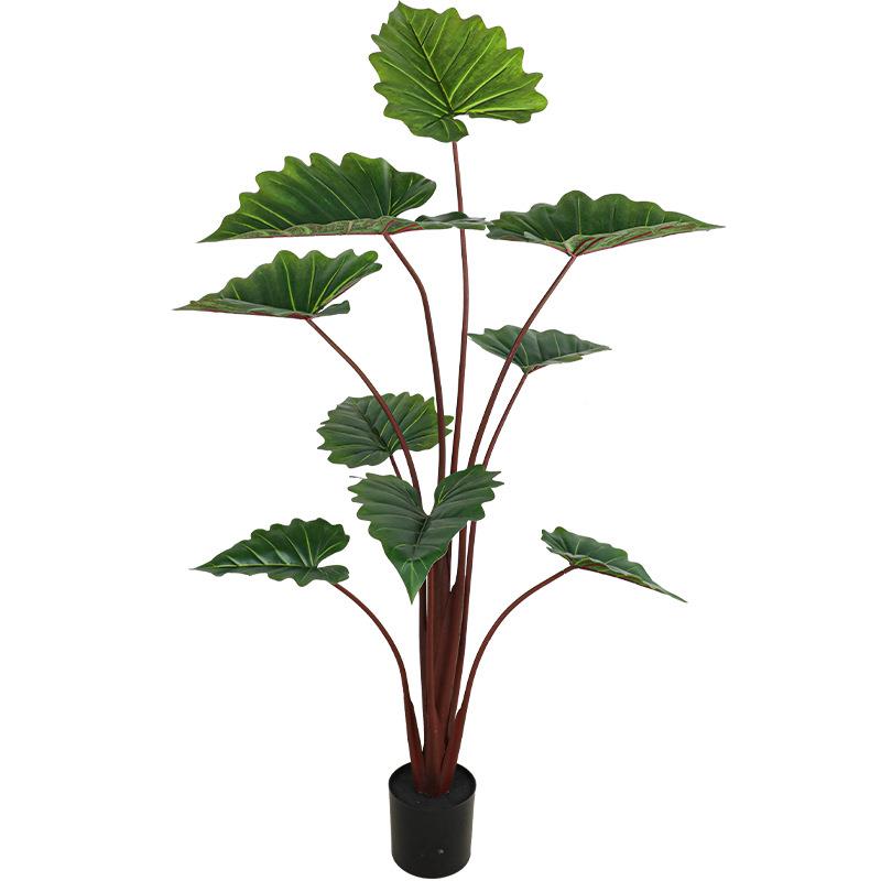 仿真富贵彩虹绿植栽家居装饰春芋塑胶假植物北欧盆栽室内龟背