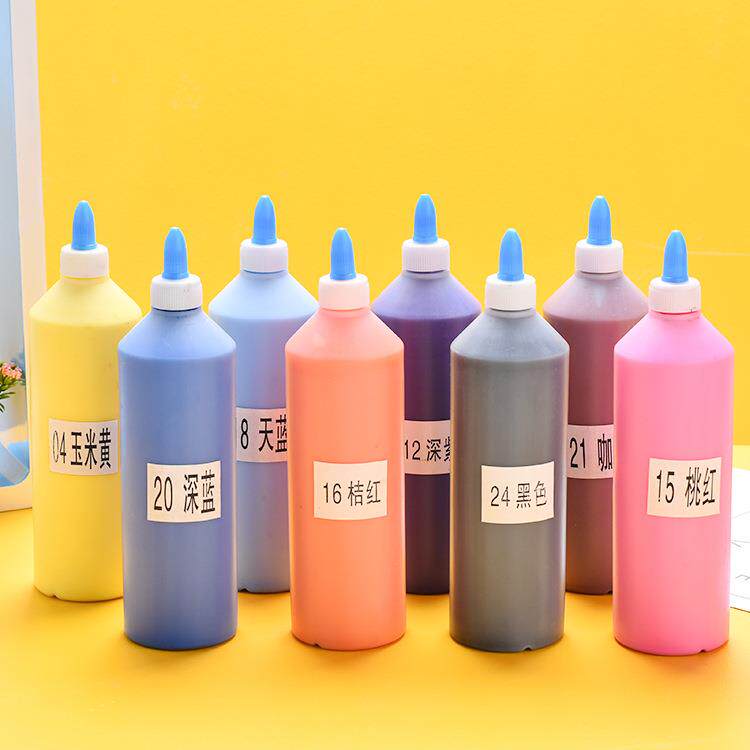 500ml大丙烯颜料 涂鸦画颜料 石膏彩绘颜料 儿童绘画颜料