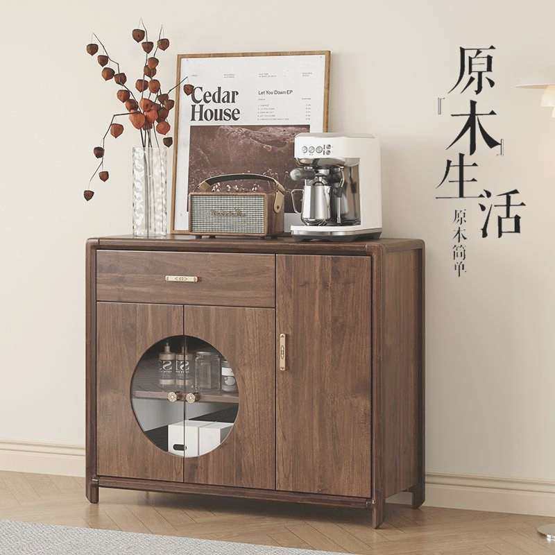 餐边柜新中式实木烧水酒柜餐厅碗柜收纳柜客厅一体靠墙茶水柜家用,住宅家具,餐边柜,淘宝优惠券,粉丝福利购,淘宝优惠卷