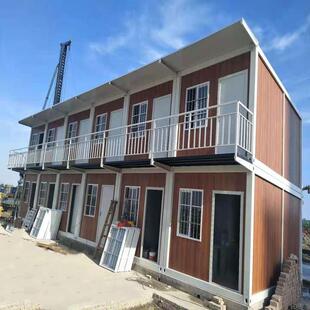 住人集装箱活动房 装配式快拼箱 工地临建项目部 移动箱式折叠房