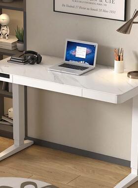 钢化玻璃桌面线电动升电降脑带抽屉无桌充电多功能A01X可调节站立