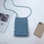 编织手机包简约小清新学生单肩休闲斜挎女士小包 时尚 韩版 新款