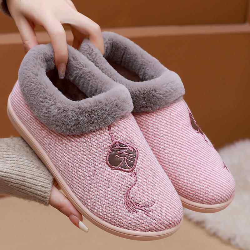 正品老季北布鞋女绒棉鞋女冬加保暖老人鞋京老年人软底防滑家居妈