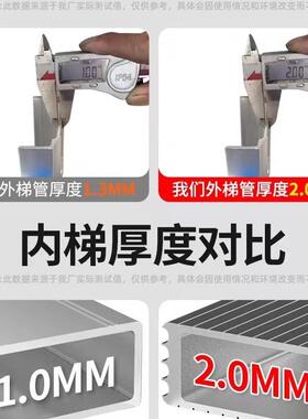 F9655SM7小巨人伸缩梯用子家多功能降楼梯升工折程铝合金叠梯人字