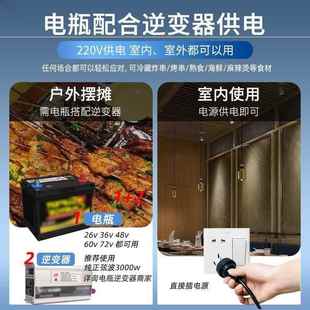 不锈钢用摆摊式 展示柜台小面型烧烤冷台 炸商展示RIP保鲜不锈卧式