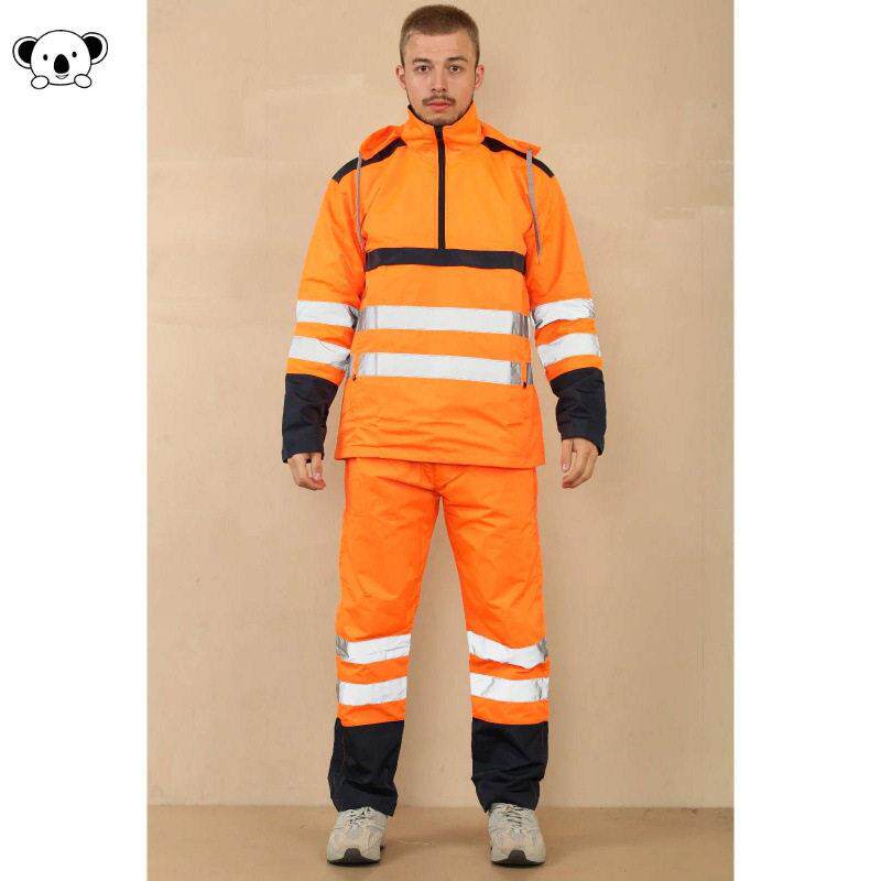 R 26946 Men High Visibility Rain Tracksuit Workwear雨衣套装