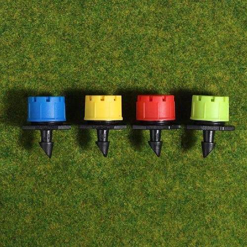 100Pcs 8 Hole Adjustable Irrigation Dripper Sprinkler