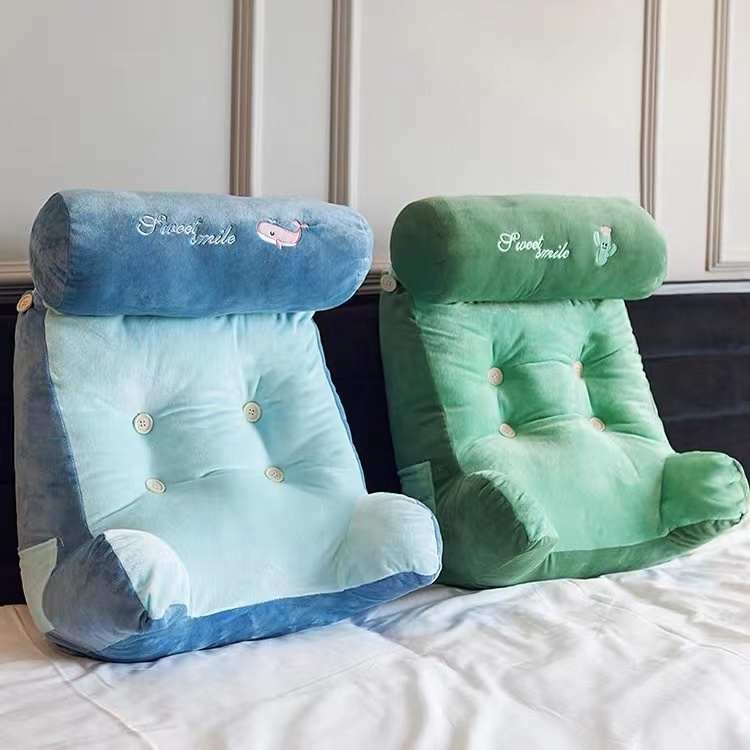 床头软包靠垫可拆洗护腰腰靠抱枕榻榻米学生宿舍床上看书大靠背