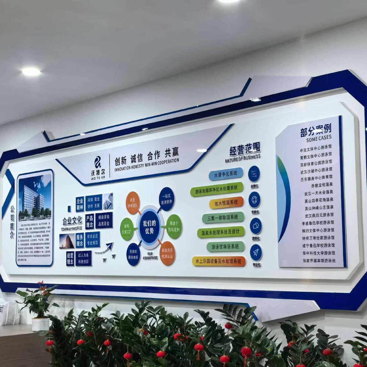 展板公司办公室墙立体文化背景设计企业3d照片定制宣传展示装饰墙