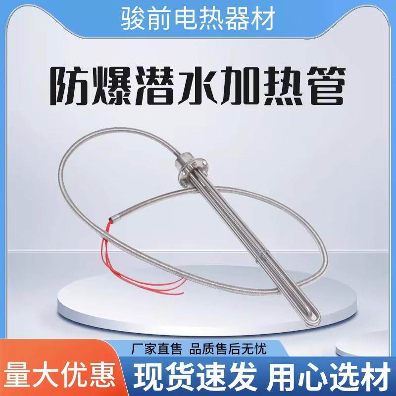 防爆工业水箱电热管大功率潜水加热管380v投入水槽油罐池加热棒