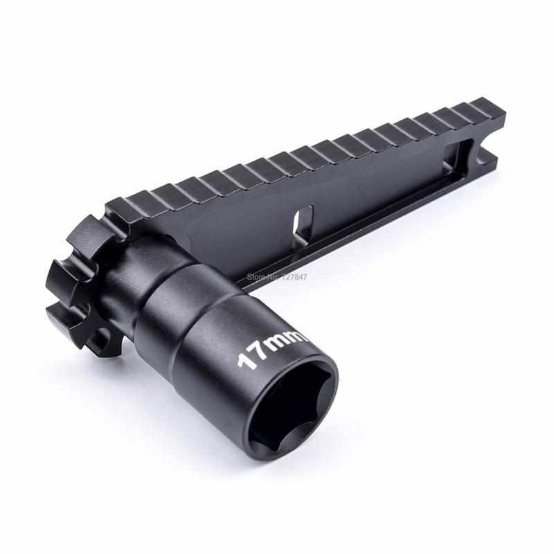 多功能17mm8mmhex螺母安装工具车辆高度调节扳手RC车螺丝长度测量