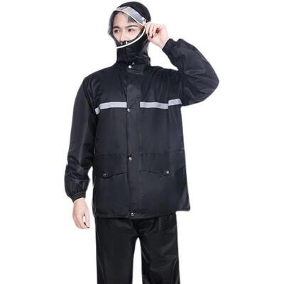 ride an double thick raincoat rain pants suit men