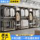 服装 货架铁艺展柜组合挂衣服架子 展示架双层落地衣架商场男女童装
