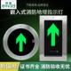 安全出口标志消防紧急地面地下灯圆形嵌入式 地标Led疏散标志灯