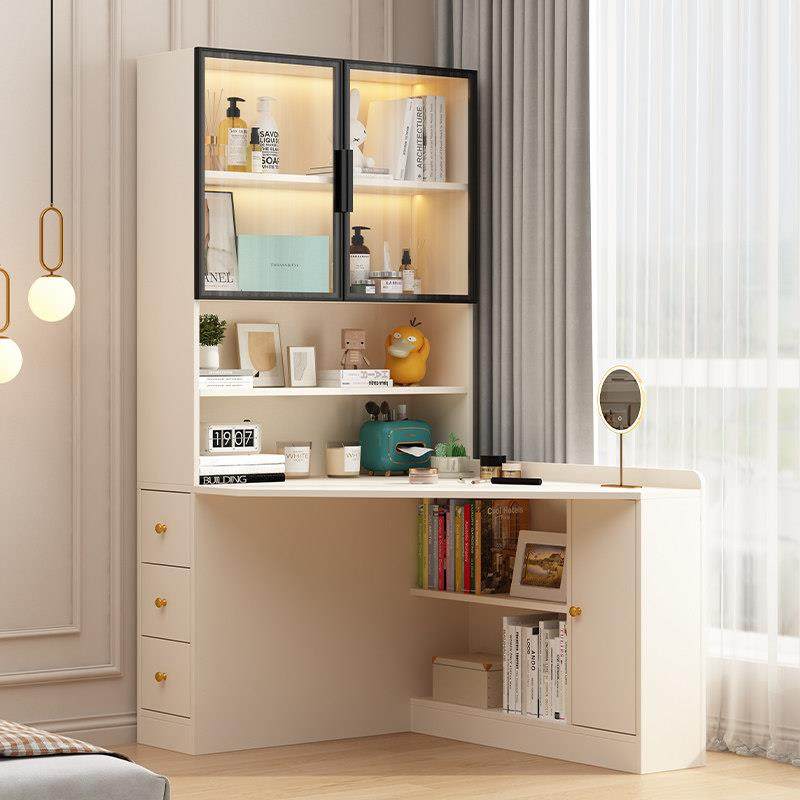 香港包邮实木小户型梳妆台化妆桌子转角卧室多功能书柜书桌一体床,住宅家具,梳妆台/桌,淘宝优惠券,粉丝福利购,淘宝优惠卷