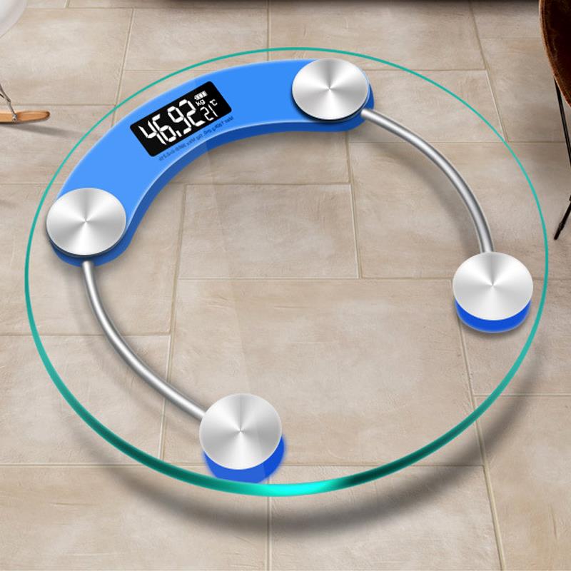 充电款男女人体健康秤精准电子秤加厚玻璃称家用浴室成人体重秤