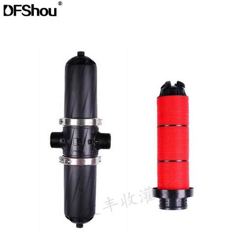 叠片过滤器农用大棚节水微喷灌溉螺纹网式塑料真空过滤器现货供应