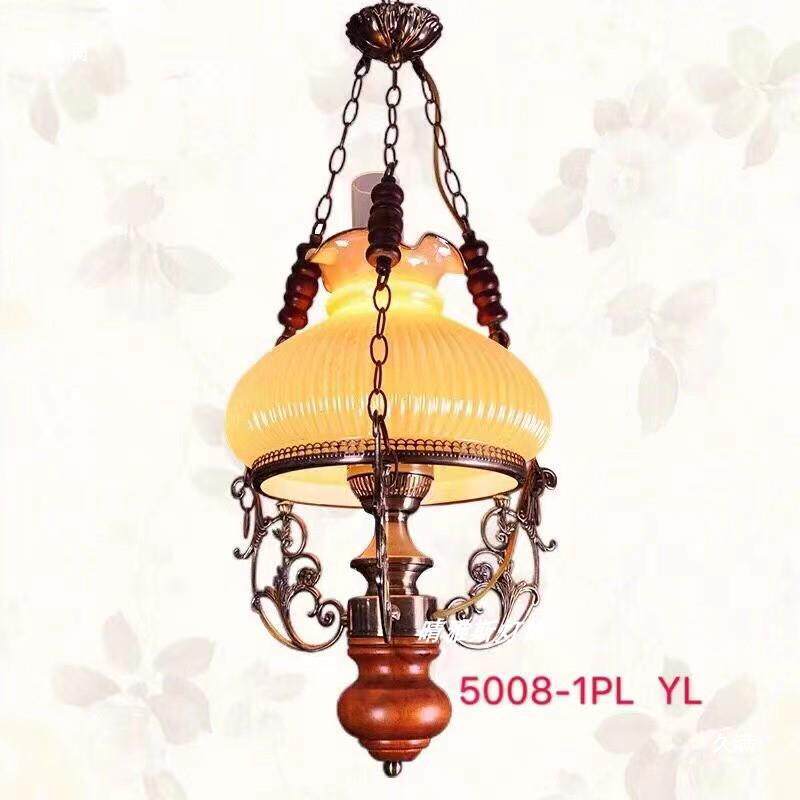 欧式英伦乡村餐厅简约实木复古木艺轻奢民宿过道田园吊灯