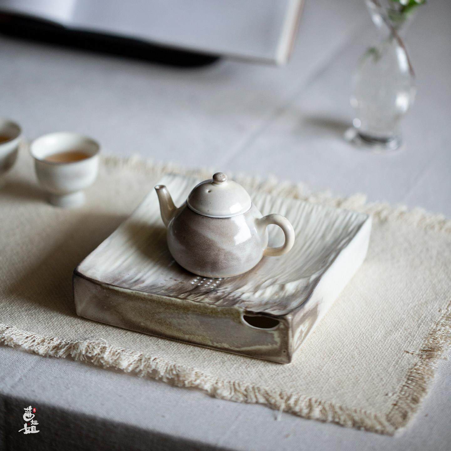 茜姐姐志野陶瓷茶壶小梨壶窑变柴烧家用泡茶壶一人饮单壶功夫茶具