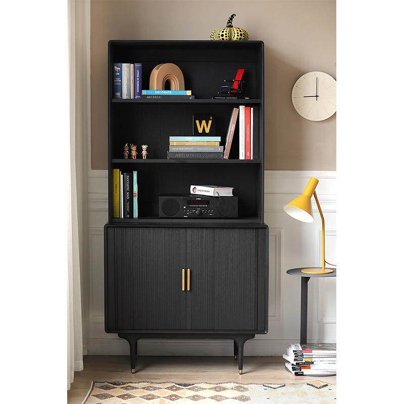 法式实木书柜书橱多层柜美式乡村复古白色北欧儿童房书架橡木家具