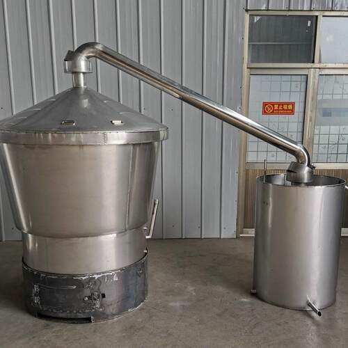 食品级304不锈钢自酿酒烧柴甄锅粮食蒸酒设备分体式倒料直烧甄锅