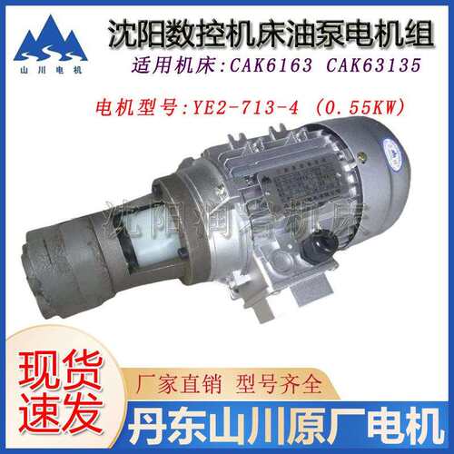 沈阳数控机床CAK6163CAK63135床头箱电机油泵总成电机组YE2-713-4