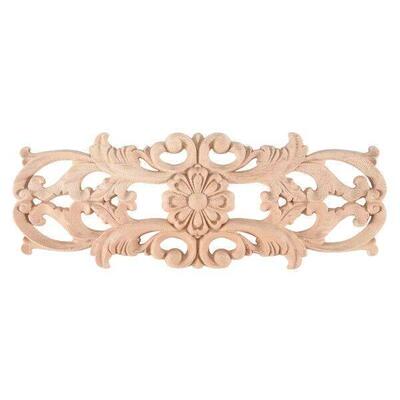 Rubber Wood Carved Applique Retro Furniture Crafts Decor