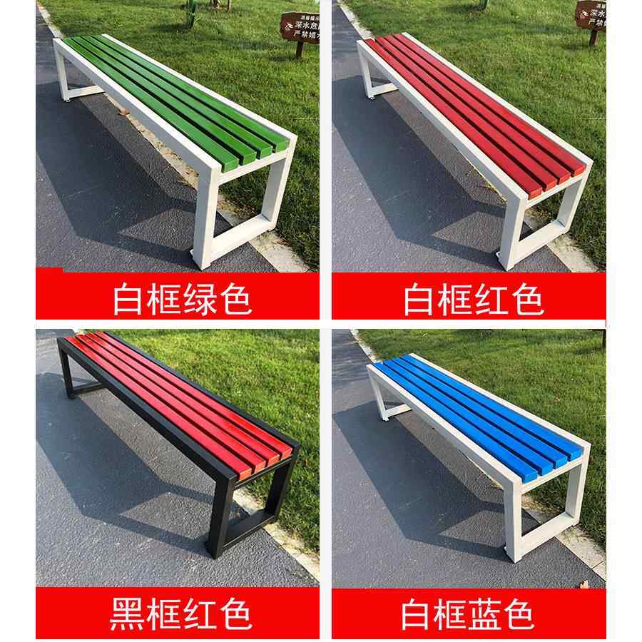 公园长凳子实木排椅员工休息更衣室长凳不锈钢软包长条凳室外排椅