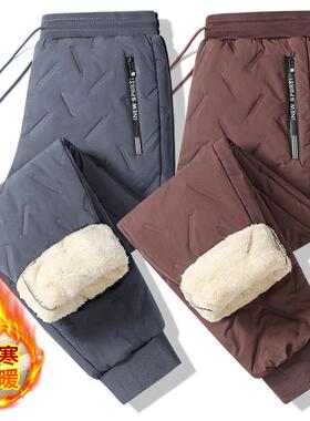 Men's Autumn Winter Fleece Lined Warm Jogger Pants - Simple