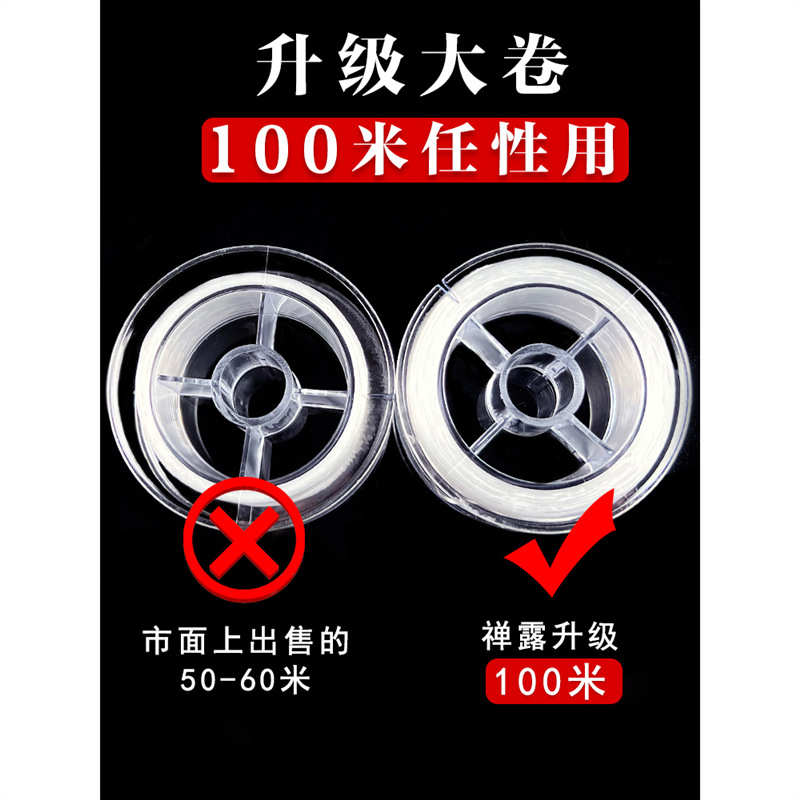 进口弹力线手串绳穿珠子的松紧线文玩水晶手链线绳串珠绳专用绳子