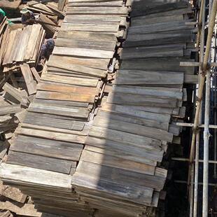 风化瓦板老旧门头招牌户外木瓦片风化老木板餐饮民宿屋檐装饰瓦木