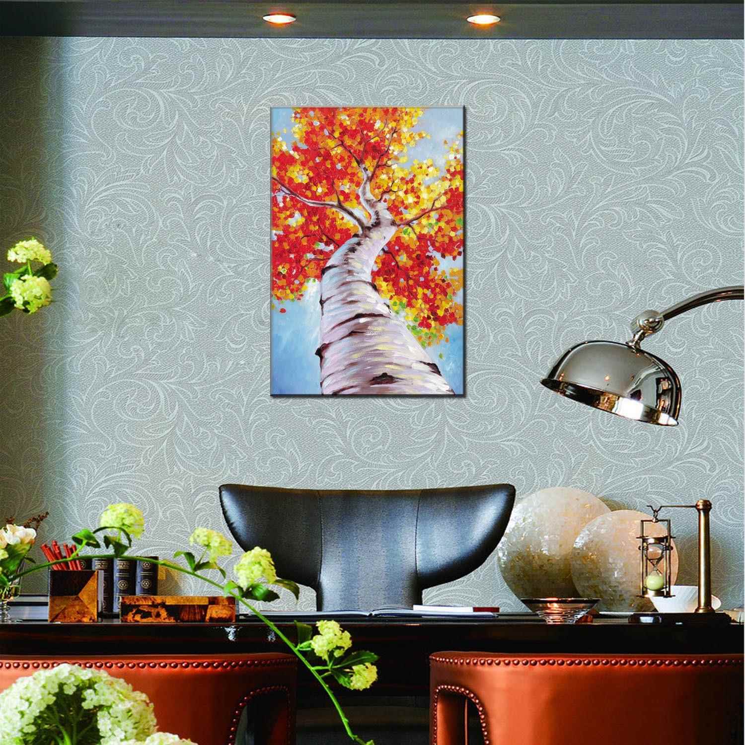 风景咨询客服油画客厅馆餐厅玄关店装饰画宾酒缀配画点装饰图片
