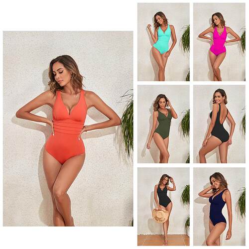 One piece bikini beach swimsuit for women