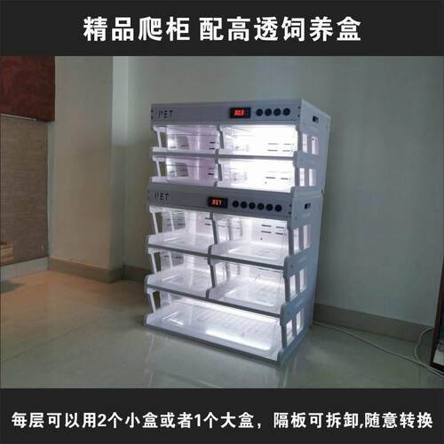 异宠加热过冬保温守宫蝎子蛇角蛙蜘蛛爬虫爬宠蛇柜饲养柜爬柜A4盒