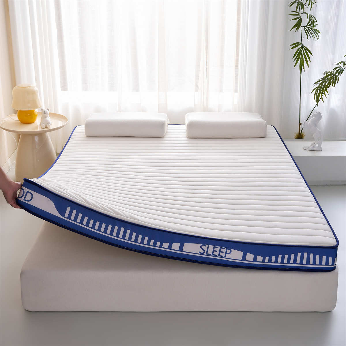 乳胶床垫加厚学生宿舍垫子榻榻米床褥子家用单双人记忆海绵床垫