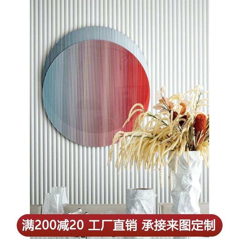 3d立体亚克力画入户玄关装饰画小众轻奢设计师挂画楼梯间过道壁画