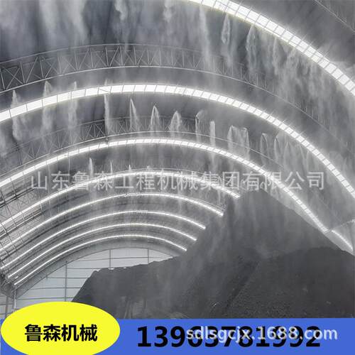 建筑工地管道雾化设备 围挡喷淋除尘系统 车间围墙喷淋造雾机