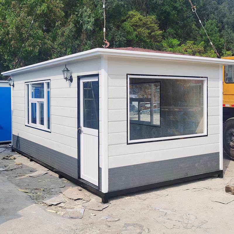 轻钢墅彩钢住人度假房屋易保安门别卫值日简屋子轻钢结构临时搭小