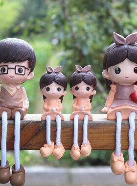 客ALrhse62厅装电视柜婚庆饰工礼品摆件三口五四口艺口六口两儿女